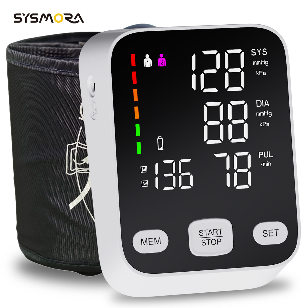 Upper arm Blood Pressure Monitor, 6-Inch Large Backlit Display, Accurate Reading, One-Button Operation